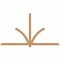 Ekena Millwork Redmond Smooth Timber Gable Bracket, Western Red Cedar, 96"W x 52"H x 1 1/2"D x 3 1/2"F, 13/12 Pitch GBW096X52X0204RED00SWR - alternate 1